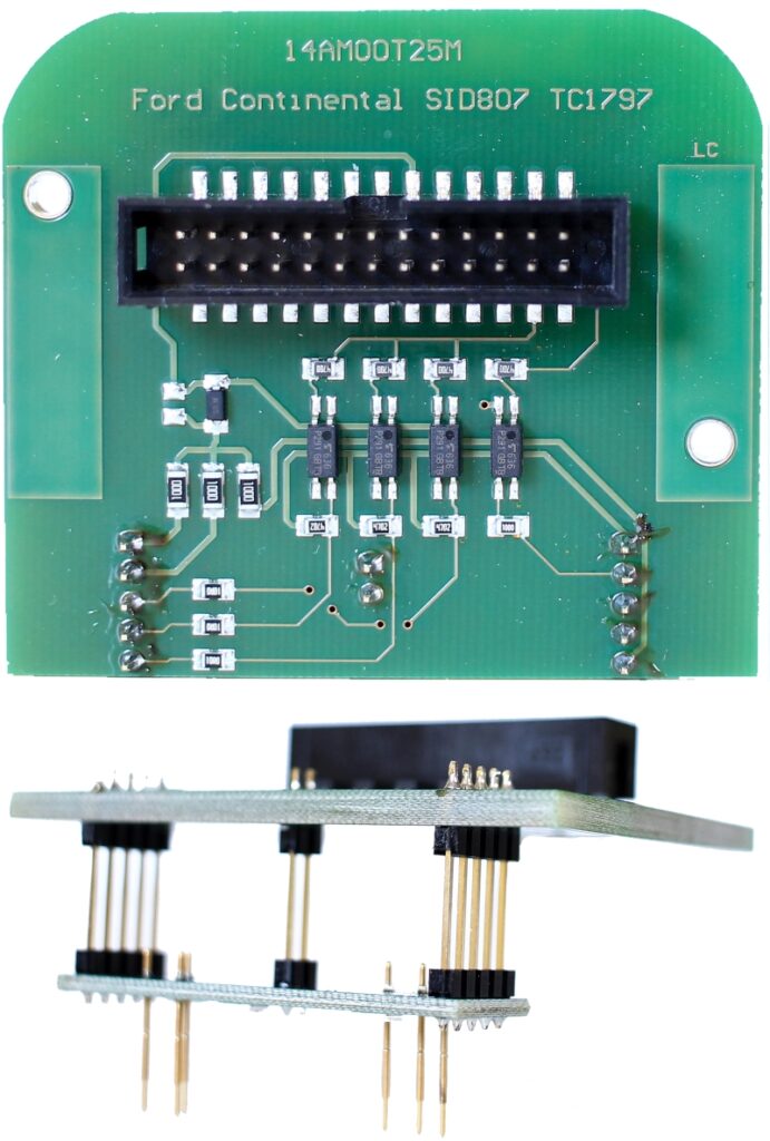 Adaptador para Continental SID208-SID209 ECU (Infineon Tricore)